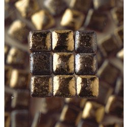Efco Mozaika 5x5mm - keramická glazura 100ks černo zlatá 98