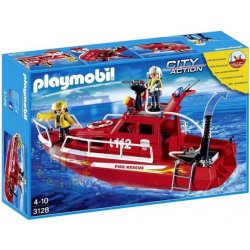 Playmobil 3128 Hasičská loď s vodním dělem
