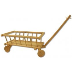 HMmax Dětský dřevěný vozík