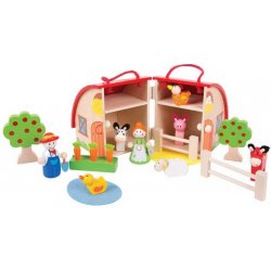 Bigjigs Toys dřevěná hračka Hrací set Farma