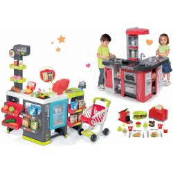 Smoby set obchod smíšené zboží Maximarket a kuchyňka Tefal Studio XXL Bubble a toaster s kávovarem a vaflovačem 350215-4