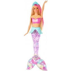 Mattel Barbie Svítící mořská panna s pohyblivým ocasem běloška