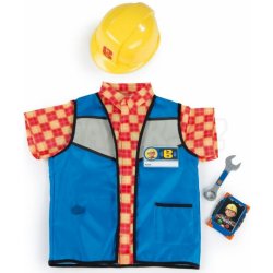 Smoby pracovne oblecenie pre deti Bob the builder s prilbou vestou mobilom