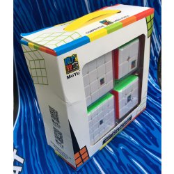MoYu Cube Sada 4 kusů Rubiková kostka 2x2x2 3x3x3 4x4x4 a 5x5x5