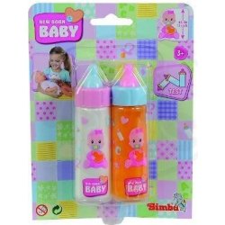 Simba New Born Baby S 5568627 2 lahvičky pro panenky
