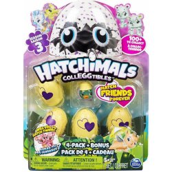 Spin Master Hatchimals sběratelská zvířátka ve vajíčku čtyřbalení s bonusem S3