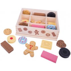 Bigjigs box s dřevěnými sušenkami