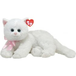 Classic CRYSTAL bílá kočka 33 cm