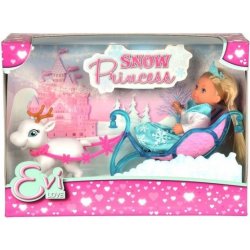 Simba Panenka Evička Sněhová princezna s kočárem