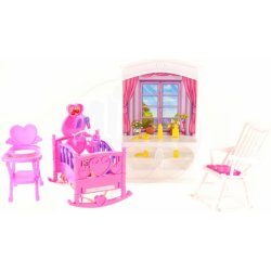 Glorie dětský pokojíček pro panenky typu Barbie