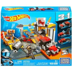 Mega Bloks Hot Wheels malý hrací set Crease Pit Garage