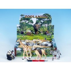 Mikro Trading Zvířátka safari/ZOO střední plast 7,5-15 cm