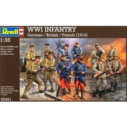 Revell 02451 WWI INFANTRY German, British & French (1914) 1:35