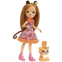 Mattel Enchantimals panenka a zvířátko Cherish Cheetah a Quick-Quick