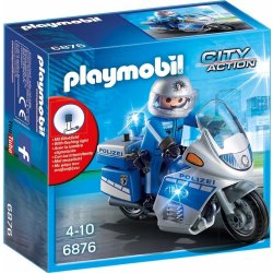 Playmobil 6876 Policejní motorka, motohlídka s LED majákem