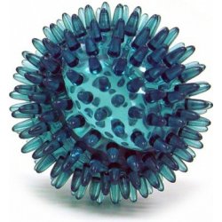Masážní míček ježek tvrdý transparentní modrá