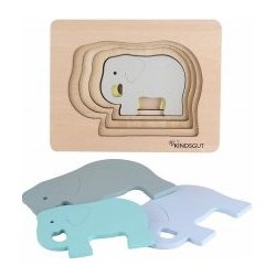Kindsgut Dřevěné puzzle slon