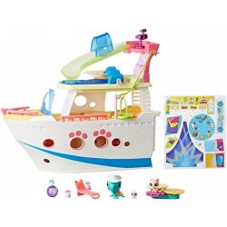 Hasbro Littlest Pet Shop Hrací set Výletní loď se 3 zvířátky