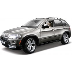 Bburago Kovový model auta BMW X5 šedá metalíza 1:18