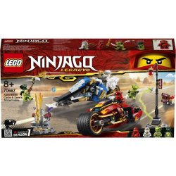 Lego Ninjago 70667 Kaiova motorka s čepelemi a Zanův sněžný skútr