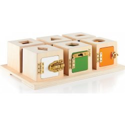 GuideCraft Dřevěné zvukové kostky / Peekaboo sound boxes