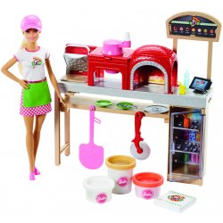 Mattel Barbie vaření a pečení pizza herní set s panenkou