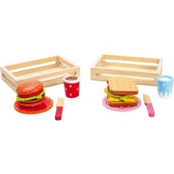 Legler Dřevěné hračky hamburger a sendvič