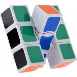 1x3x3 Rubikova kostka Plochá Bílý podklad