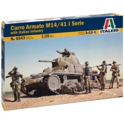 Model Kit ITALERI tank 6543 M13 40 with Bersaglieri 1:35