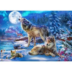 BlueBird Krasny: Winter Wolf Family 1500 dílků