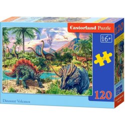 Castorland Dinosauří vulán 120 dílků