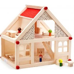 Doris dřevěný domeček pro panenky s figurkami