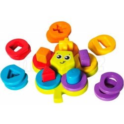 Playgro skládací puzzle květina s tvary