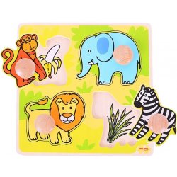 Bigjigs Toys Vkládací puzzle Safari