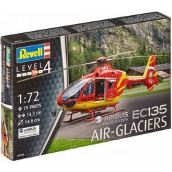 Model Kit Revell Plastic helicopter 04986 EC 135 Air Glaciers 1:72