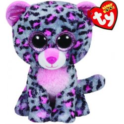 Beanie Boos šedo růžový leopard TASHA XL 62 cm