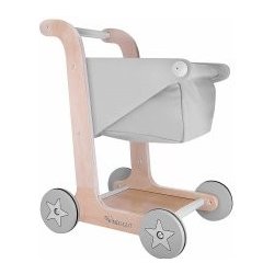 Kindsgut Dřevěný nákupní vozík šedá