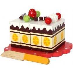 Legler Dřevěný narozeninový krájecí dort