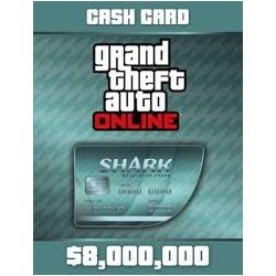 Grand Theft Auto Online Megalodon Shark Cash Card 8,000,000$