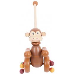 Bigjigs Toys Tahací hračky Jezdík Opička