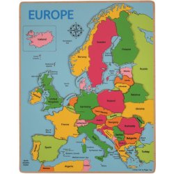 Bigjigs Toys dřevěné Mapa Evropy